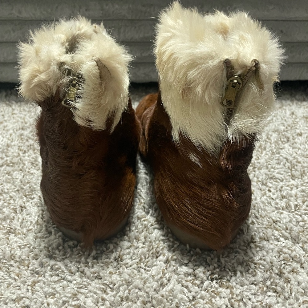 Vintage Fur Cowboy Boots Fineline Sole Made in Australia - Picture 4 of 15